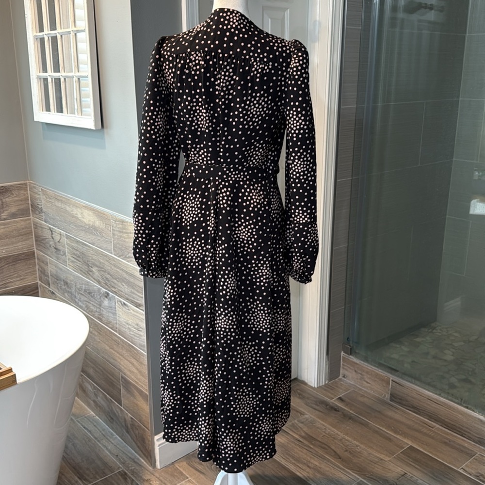 Kate Spade Women's Confetti Wrap‎ Dress Black Size 4 - Picture 10 of 11